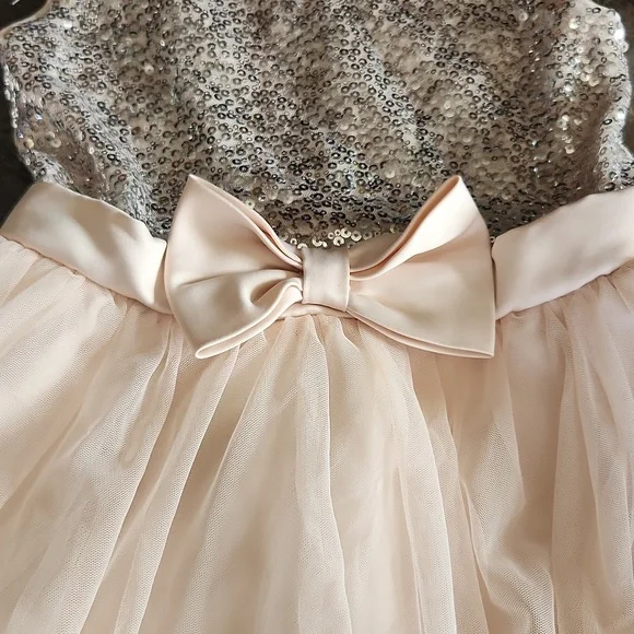 Girls Zunie Christmas/holiday/new Years Dress Size 10 - Picture 4 of 7